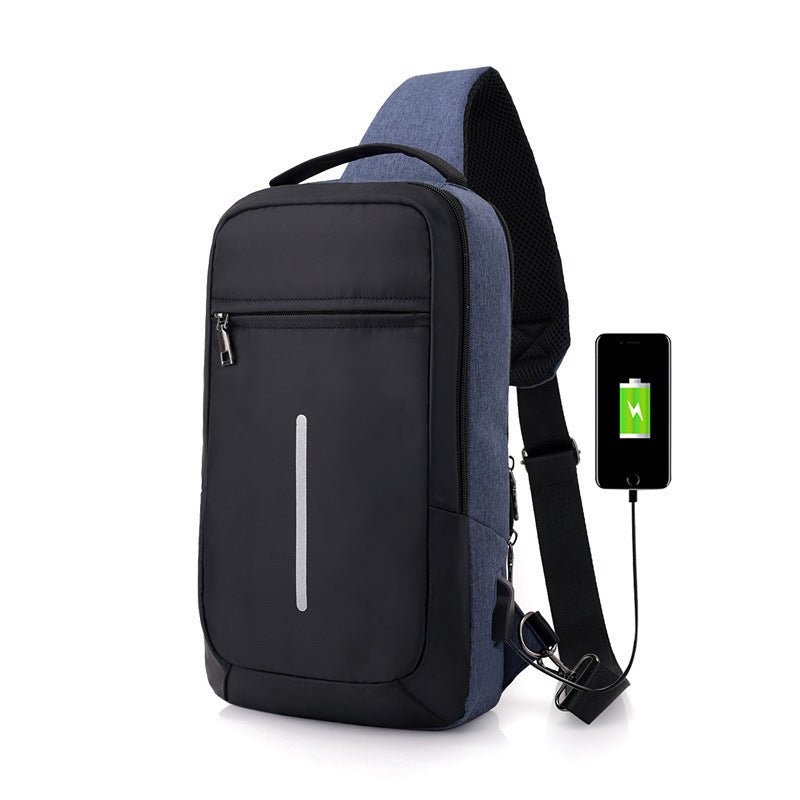 Anti - Theft Chest Bag – USB Charging & Secure - AmiraMart