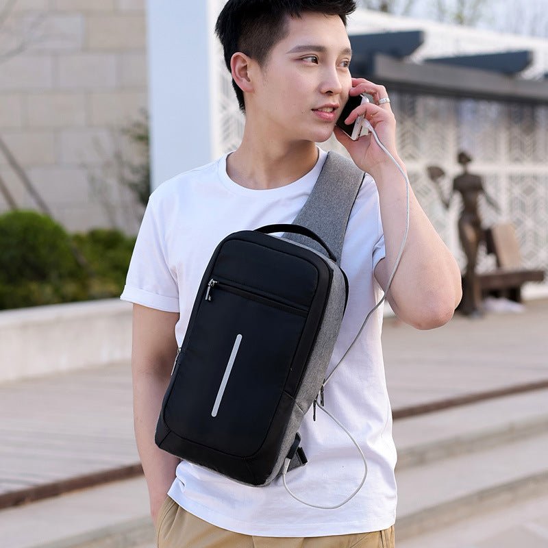 Anti - Theft Chest Bag – USB Charging & Secure - AmiraMart