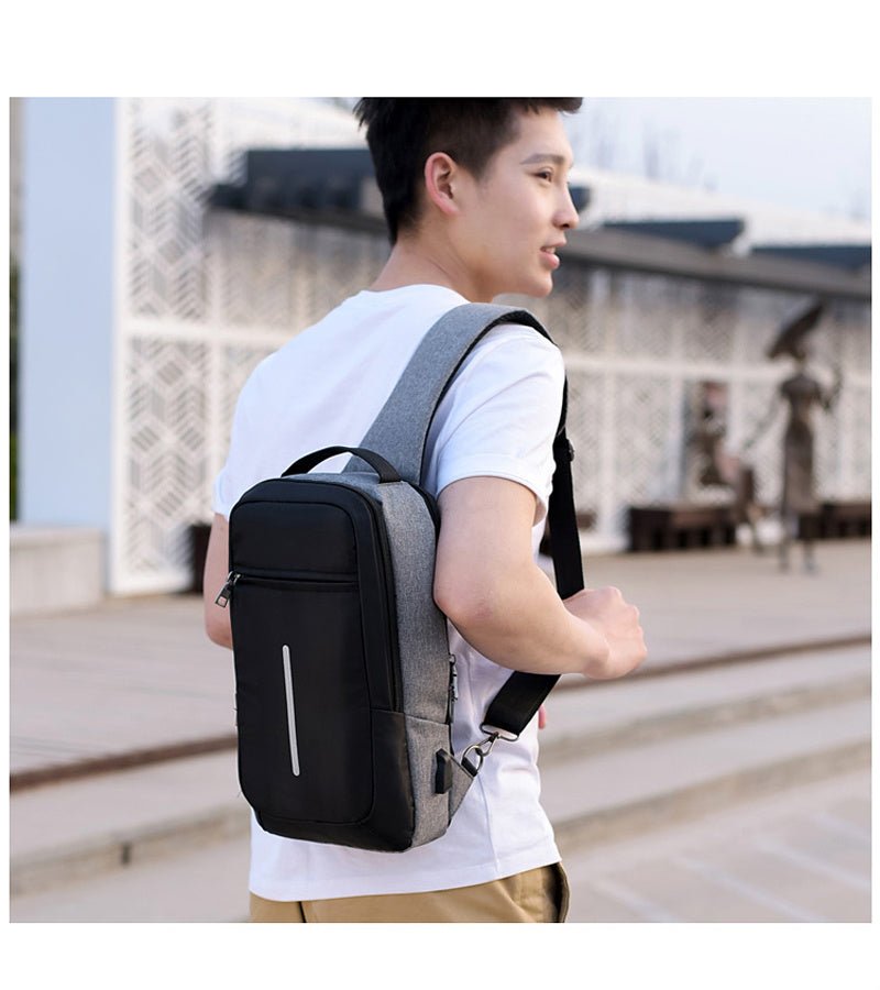 Anti - Theft Chest Bag – USB Charging & Secure - AmiraMart