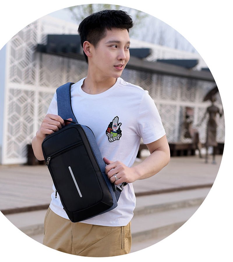 Anti - Theft Chest Bag – USB Charging & Secure - AmiraMart