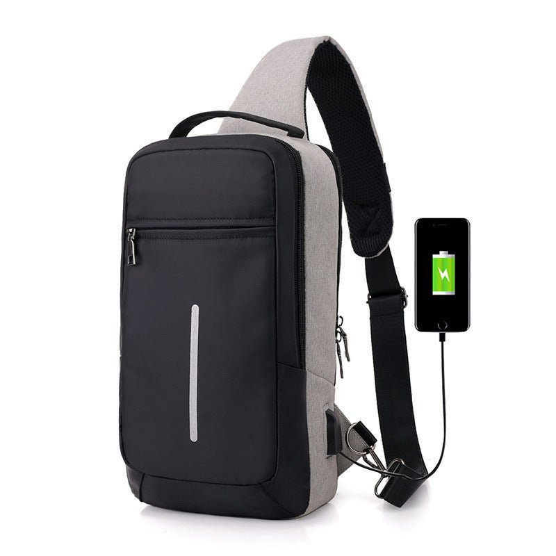 Anti - Theft Chest Bag – USB Charging & Secure - AmiraMart