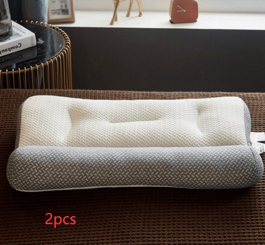 Anti - traction Soybean Fiber Pillow Neck Protection Pillow Simple Health Comfort - AmiraMart