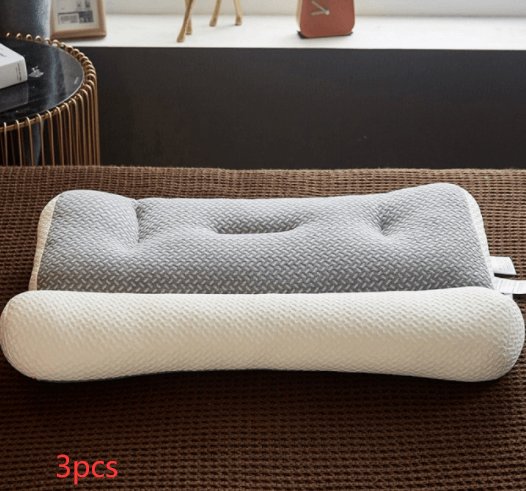 Anti - traction Soybean Fiber Pillow Neck Protection Pillow Simple Health Comfort - AmiraMart