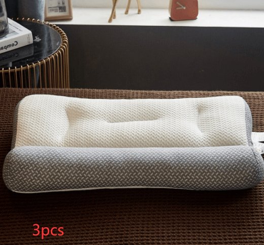 Anti - traction Soybean Fiber Pillow Neck Protection Pillow Simple Health Comfort - AmiraMart