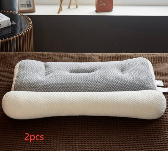 Anti - traction Soybean Fiber Pillow Neck Protection Pillow Simple Health Comfort - AmiraMart