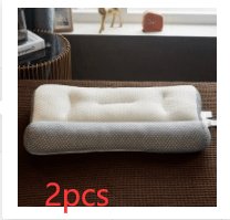 Anti - traction Soybean Fiber Pillow Neck Protection Pillow Simple Health Comfort - AmiraMart