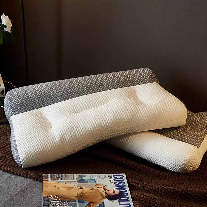 Anti - traction Soybean Fiber Pillow Neck Protection Pillow Simple Health Comfort - AmiraMart