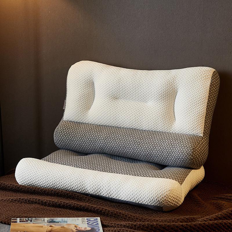 Anti - traction Soybean Fiber Pillow Neck Protection Pillow Simple Health Comfort - AmiraMart
