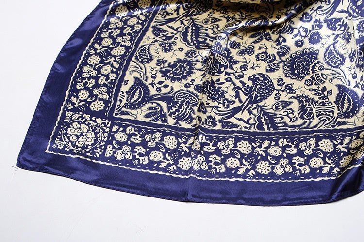 Artificial Silk Small Square Towel Style - AmiraMart