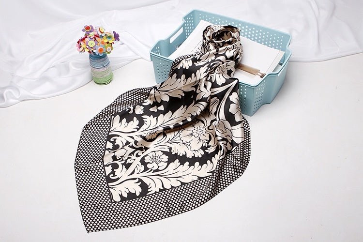 Artificial Silk Small Square Towel Style - AmiraMart