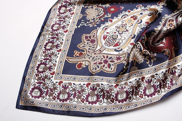 Artificial Silk Small Square Towel Style - AmiraMart