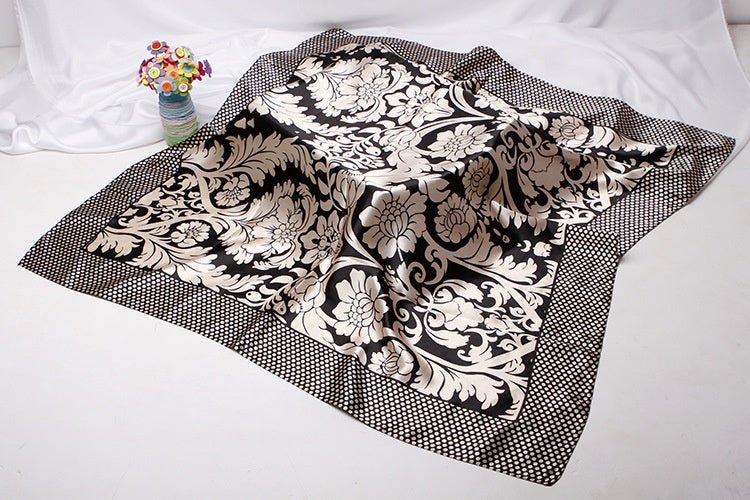 Artificial Silk Small Square Towel Style - AmiraMart