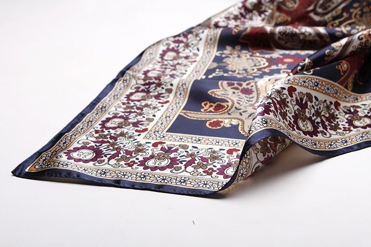 Artificial Silk Small Square Towel Style - AmiraMart
