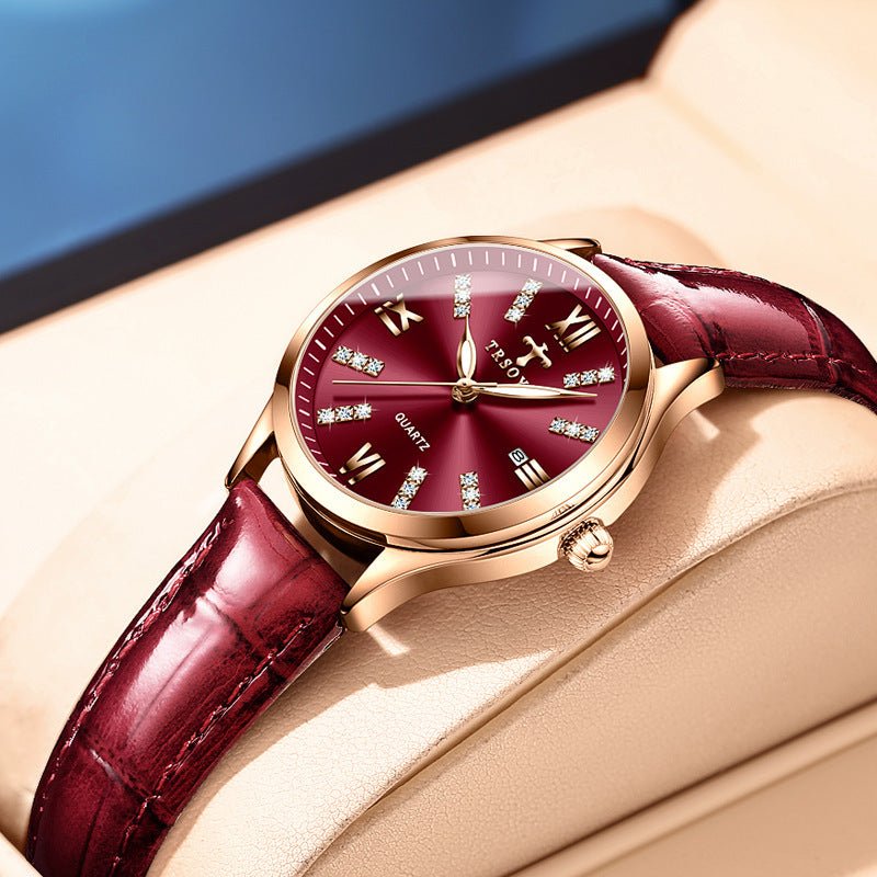 Automatic Delicate Small Dial Waterproof Quartz Watch - AmiraMart