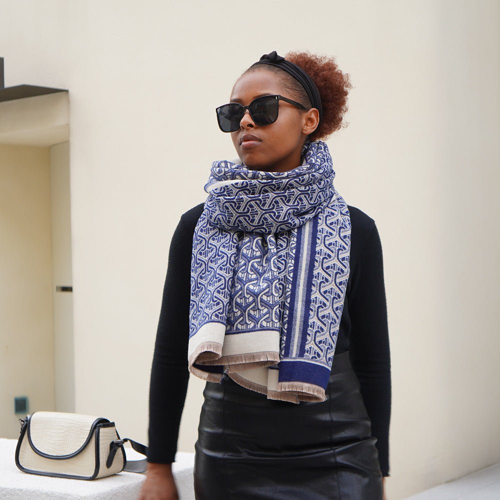 Autumn And Winter Artificial Cashmere Scarf - AmiraMart