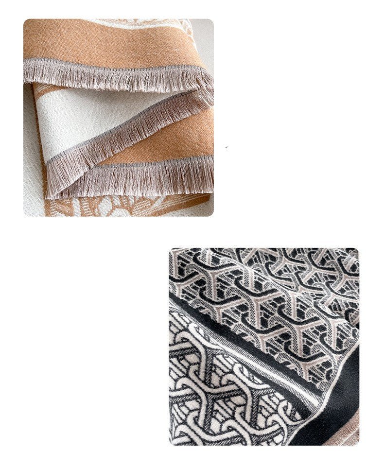 Autumn And Winter Artificial Cashmere Scarf - AmiraMart