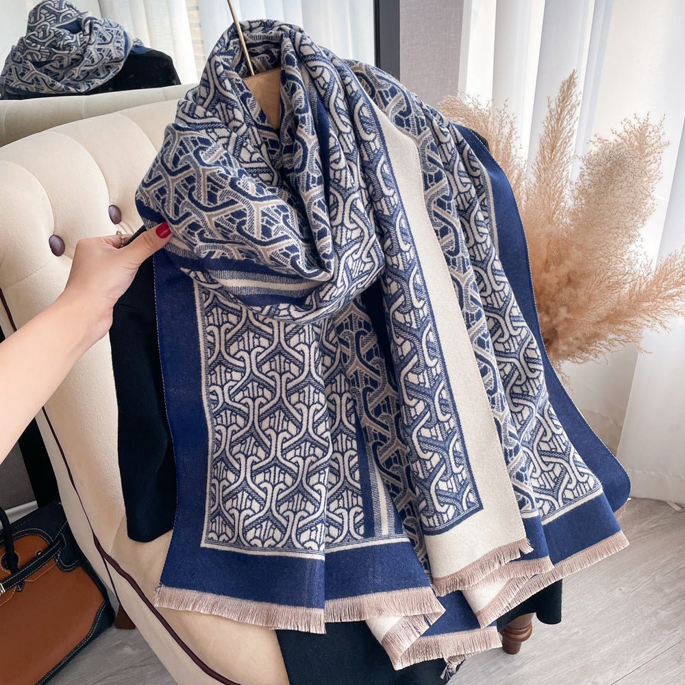 Autumn And Winter Artificial Cashmere Scarf - AmiraMart