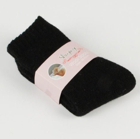 Warm Solid Color Pull Socks - AmiraMart