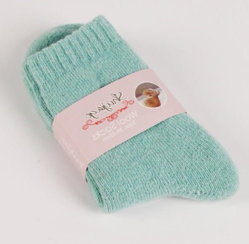 Warm Solid Color Pull Socks - AmiraMart
