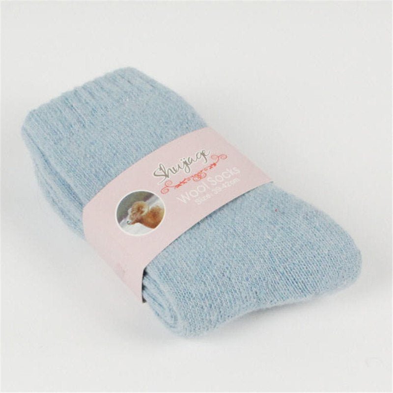 Warm Solid Color Pull Socks - AmiraMart