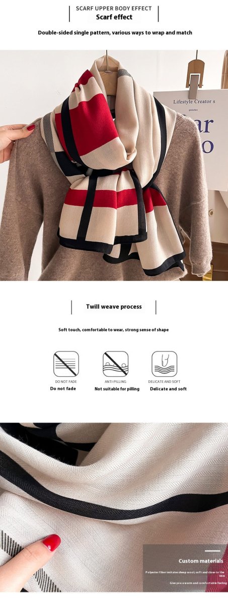 Autumn And Winter Scarf - AmiraMart