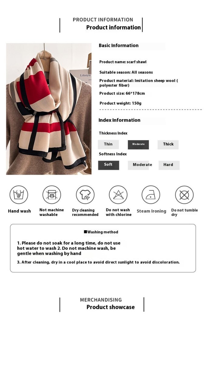Autumn And Winter Scarf - AmiraMart