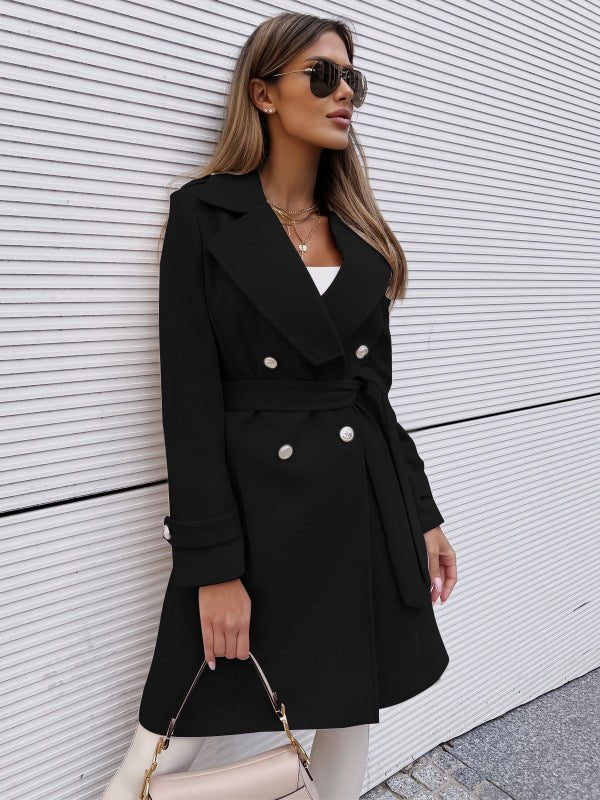 Autumn And Winter Woolen Coat Overcoat Women - AmiraMart