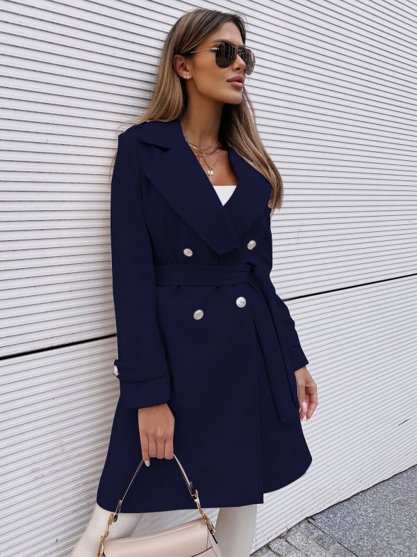 Autumn And Winter Woolen Coat Overcoat Women - AmiraMart