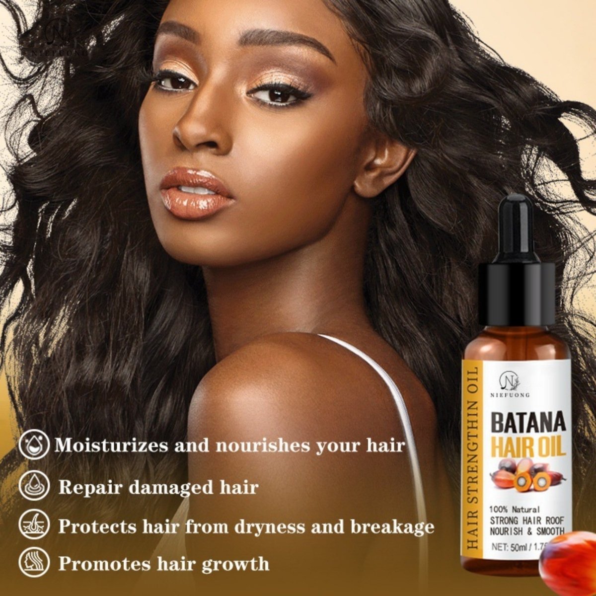 Batana Oil 50ml – Intense Hair Repair & Growth Treatment - AmiraMart