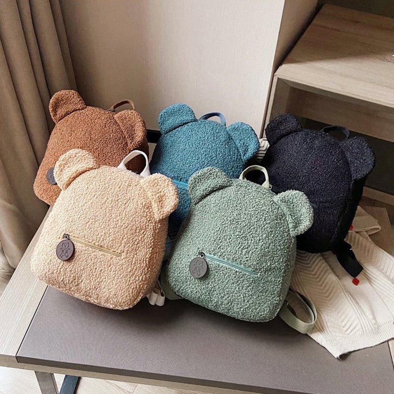Women's Cute Bear Shaped Shoulder Backpack - AmiraMart