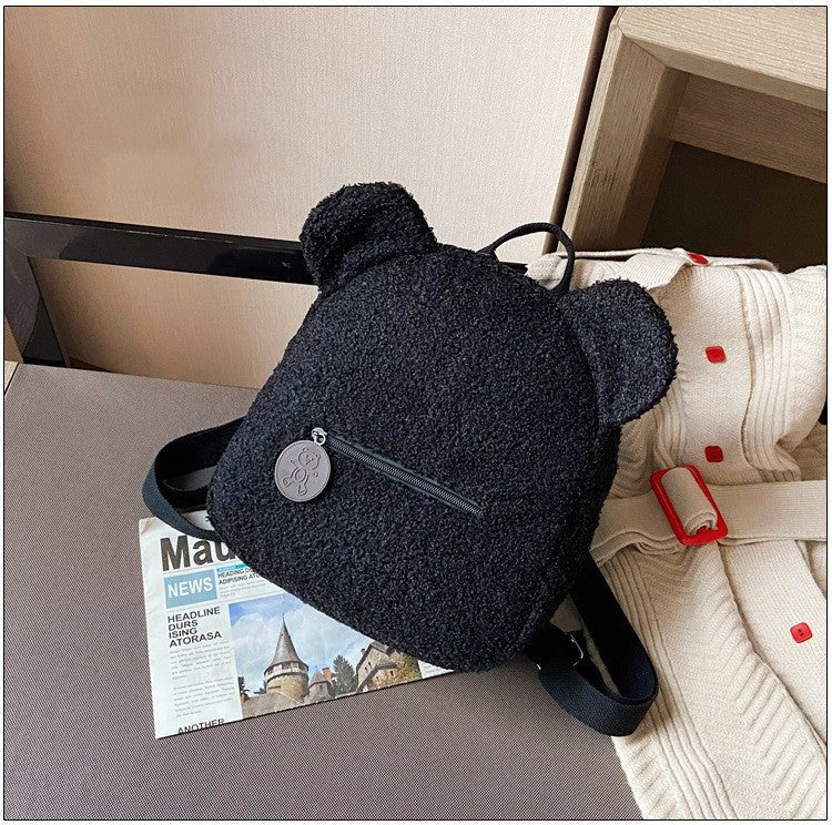 Women's Cute Bear Shaped Shoulder Backpack - AmiraMart