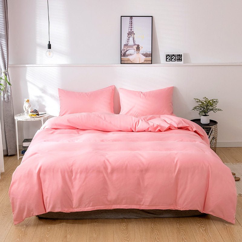 Bedding Solid Color Wool Three - Piece Set Of Plain Color - AmiraMart