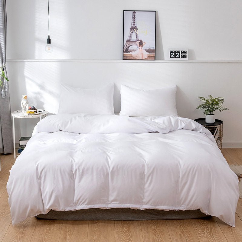 Bedding Solid Color Wool Three - Piece Set Of Plain Color - AmiraMart