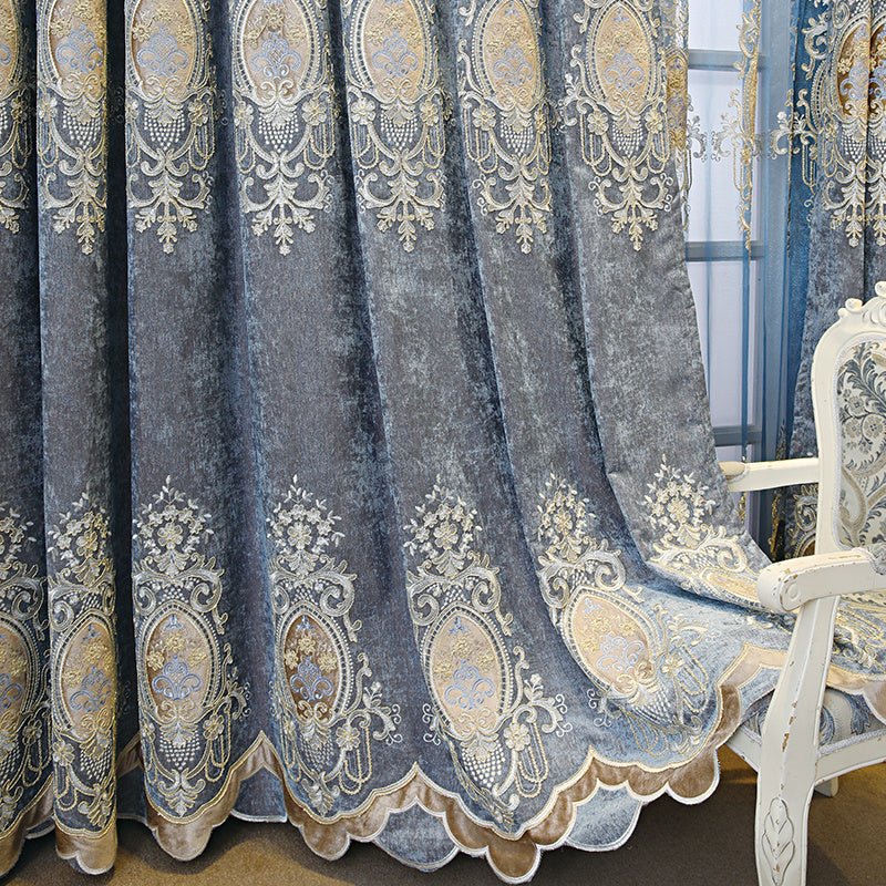 Bedroom Full Blackout Curtains Green New - AmiraMart