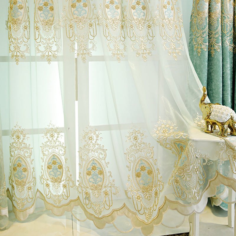 Bedroom Full Blackout Curtains Green New - AmiraMart