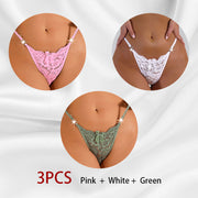 Pink white green
