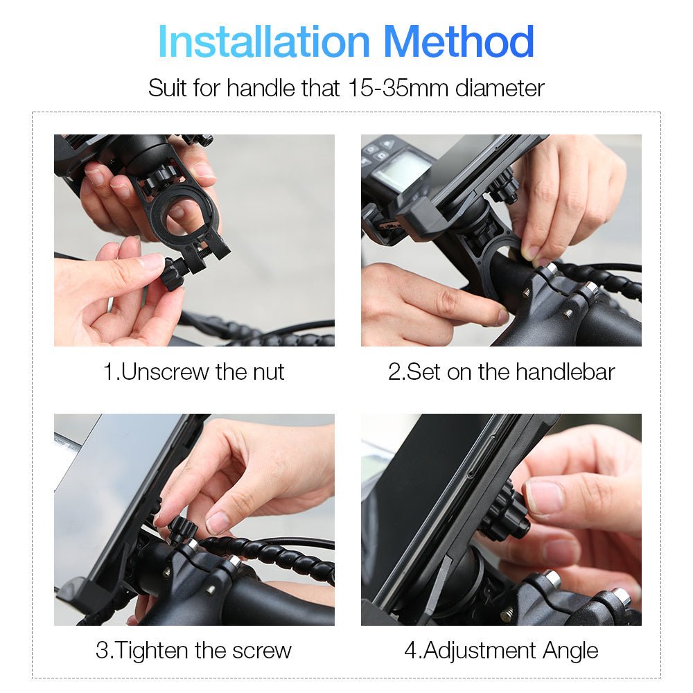 Bicycle navigation mobile phone bracket - AmiraMart