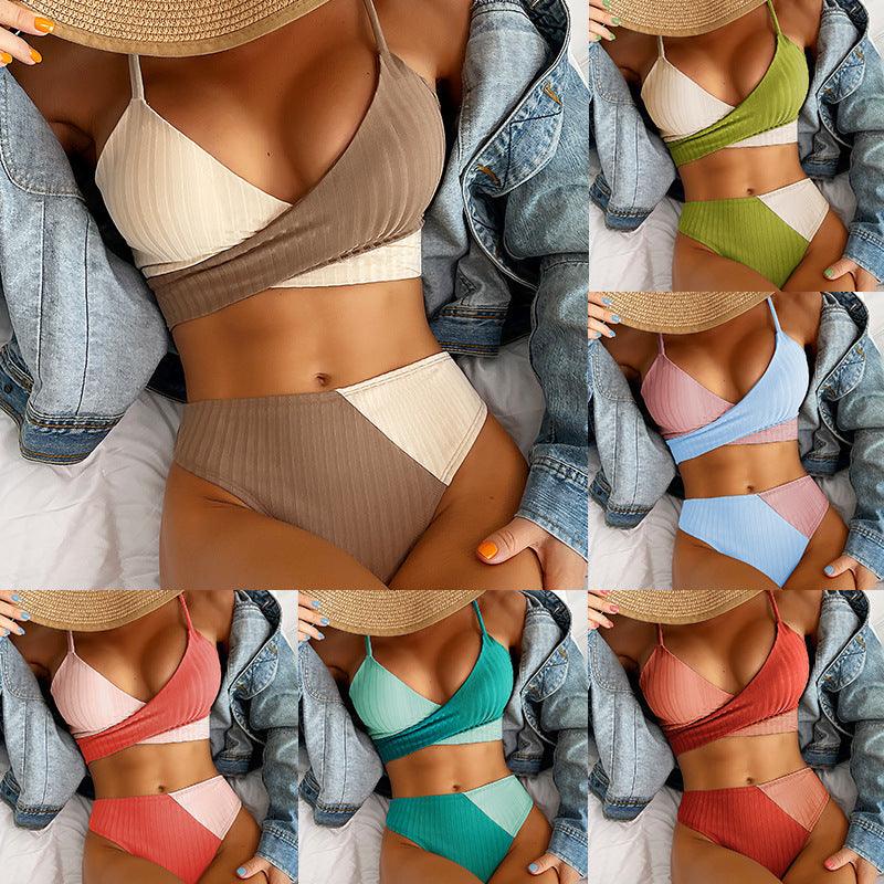 Bikini Patchwork Swimwear - AmiraMart