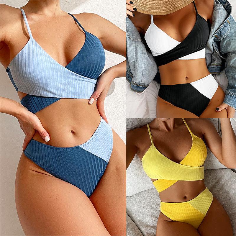 Bikini Patchwork Swimwear - AmiraMart