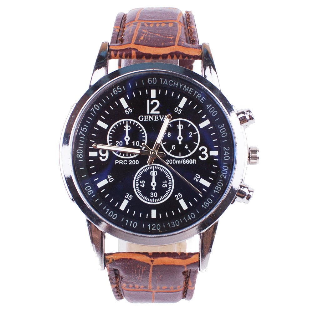 Blue Light Glass Wrist Watch - AmiraMart