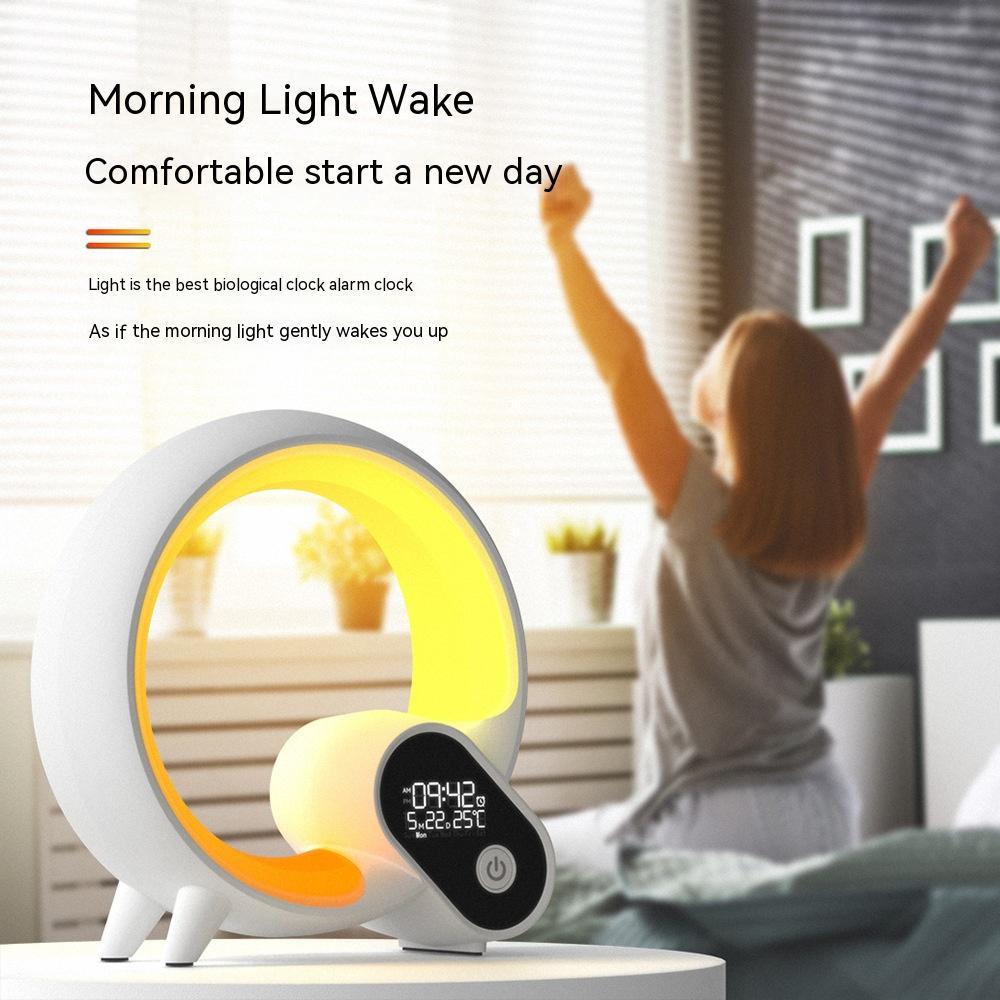 Bluetooth Audio Intelligent Wake - up Q Colorful Atmosphere Light - AmiraMart