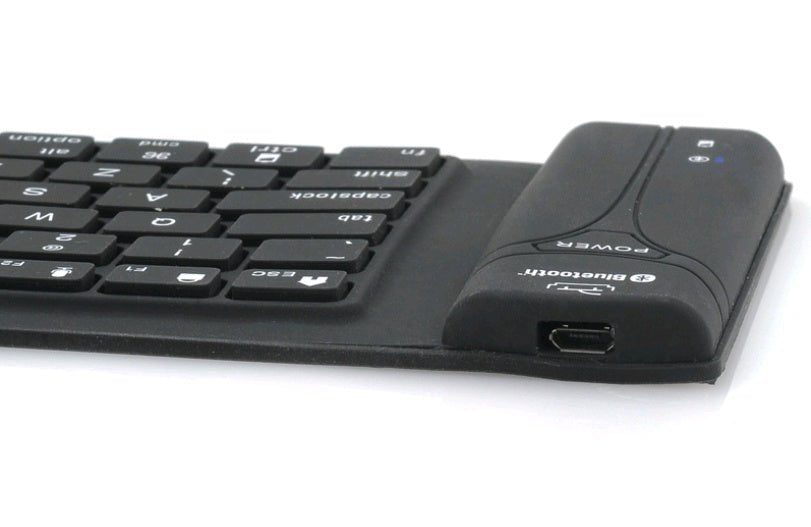 Foldable silicone Bluetooth keyboard waterproof wireless Bluetooth silicone keyboard - AmiraMart