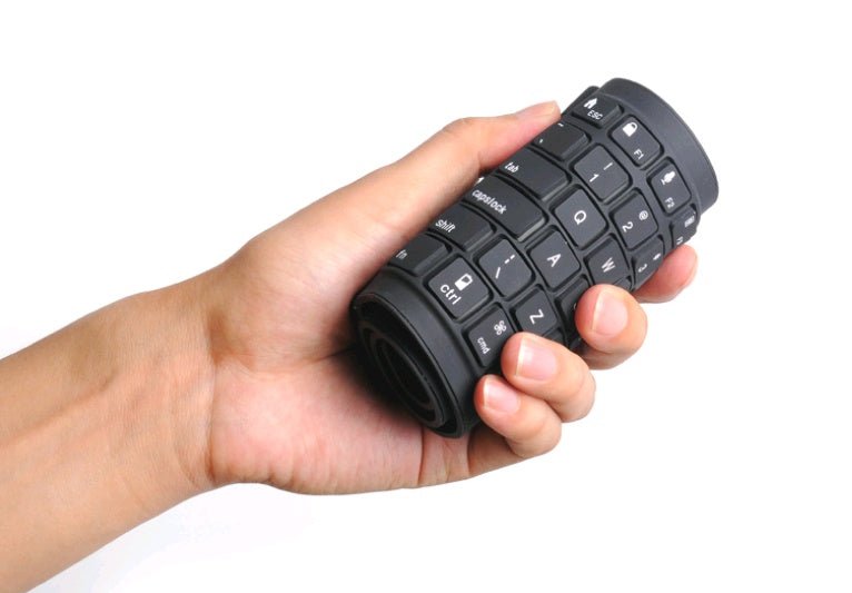 Foldable silicone Bluetooth keyboard waterproof wireless Bluetooth silicone keyboard - AmiraMart