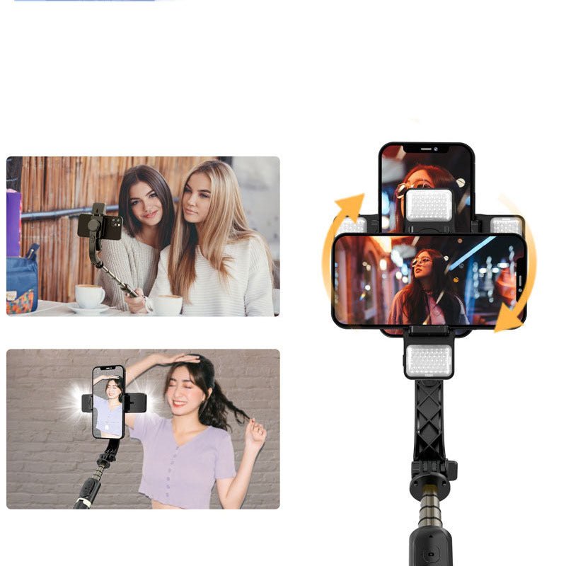 Bluetooth Selfie Stick Handheld Stabilizer Single - axis Mobile Phone Bracket - AmiraMart