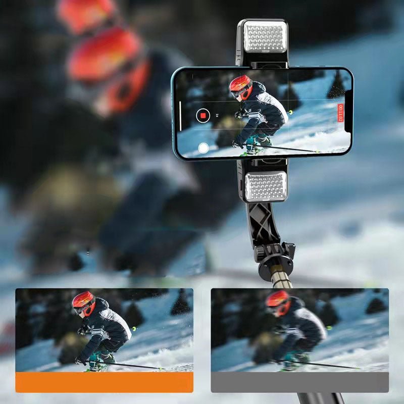 Bluetooth Selfie Stick Handheld Stabilizer Single - axis Mobile Phone Bracket - AmiraMart