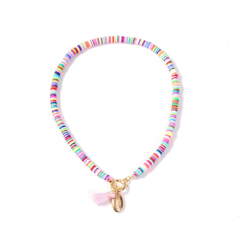 Bohemian Shell Necklace Female Tassel Wild Sweet Necklace - AmiraMart