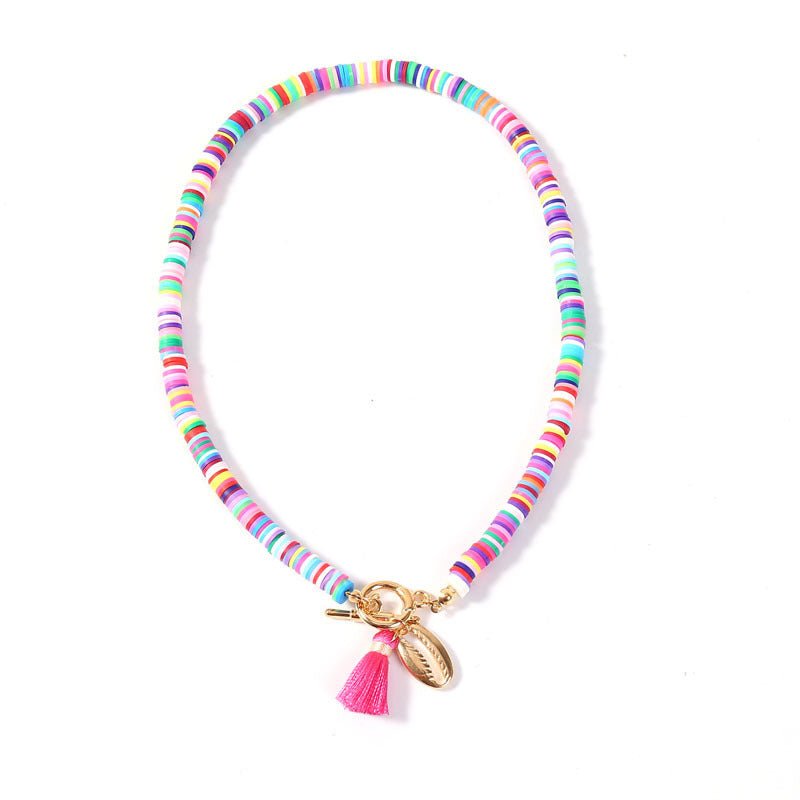 Bohemian Shell Necklace Female Tassel Wild Sweet Necklace - AmiraMart