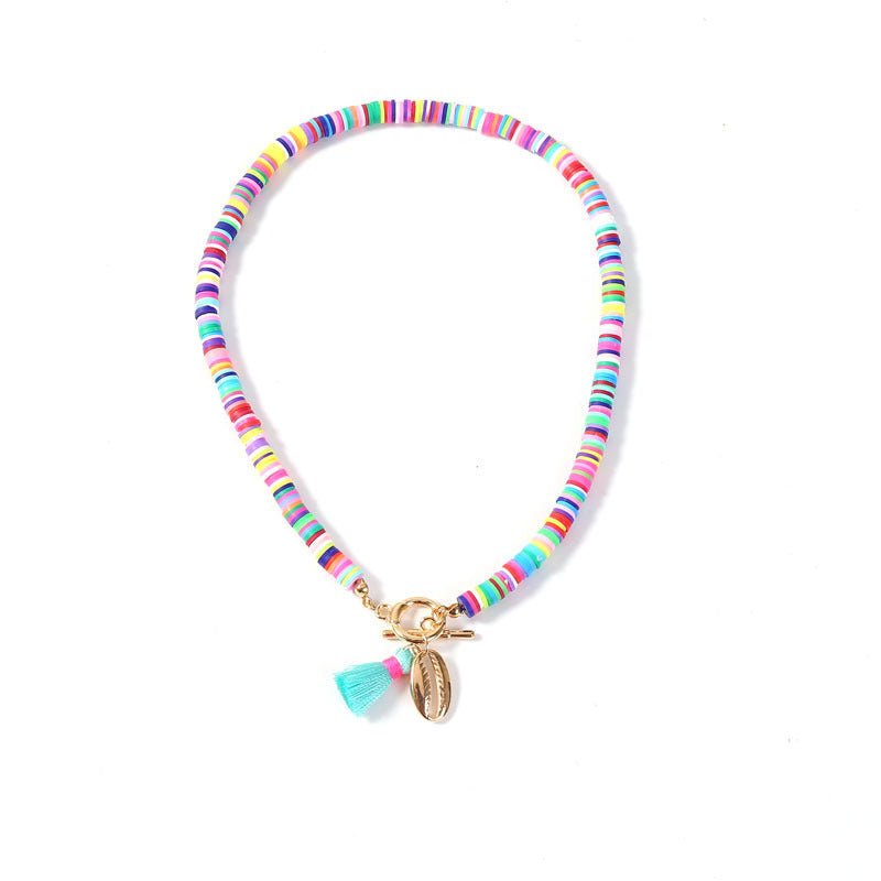 Bohemian Shell Necklace Female Tassel Wild Sweet Necklace - AmiraMart