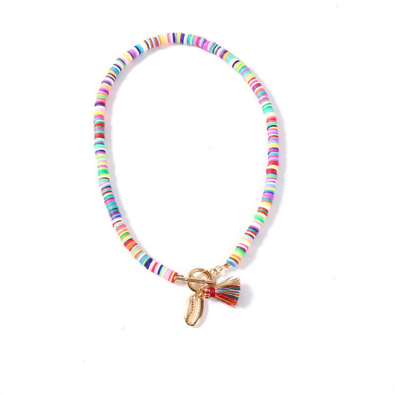 Bohemian Shell Necklace Female Tassel Wild Sweet Necklace - AmiraMart