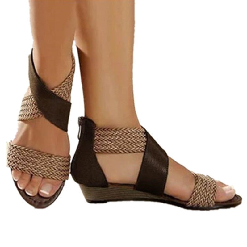 Bohemian Woven Sandals – Vintage & Handcrafted - AmiraMart